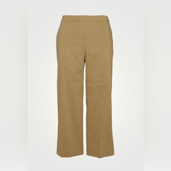 THEORY Linen-Blend Wide-Leg Pants - Picture 4 of 9